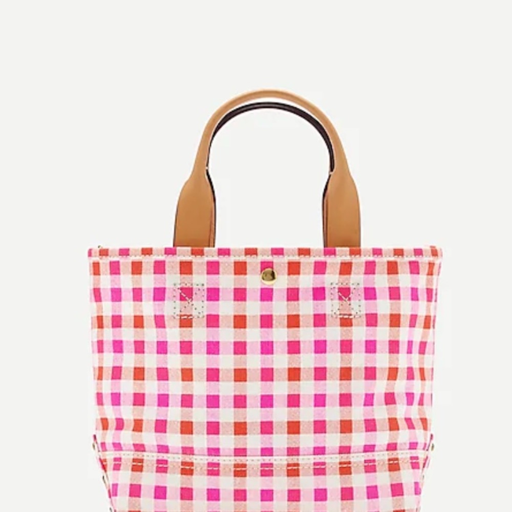 J Crew small Montauk Tote w/J Crew woven bag strap
